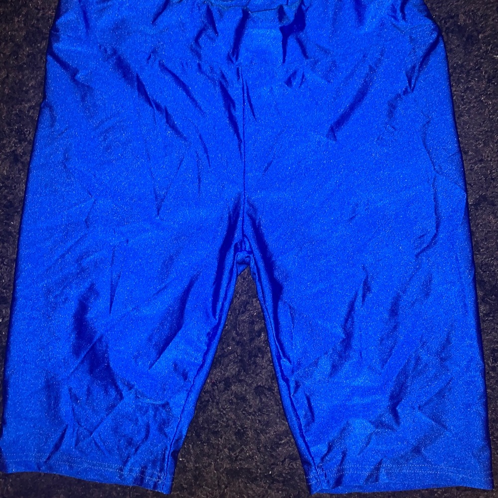 Royal Blue Biker Shorts